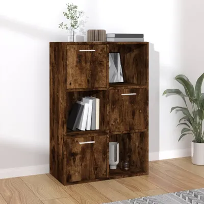 Produktbild von "2026 Promotion" Lagerschrank Räuchereiche 60x29,5x90 cm - Wohnzimmerschrank CC27977