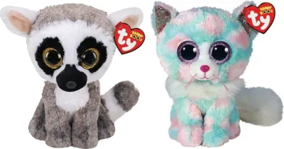 Produktbild von Ty - Stofftiere - Beanie Buddy - Linus Lemur & Opal Cat