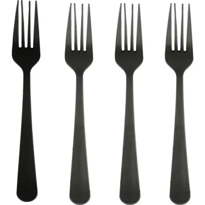 Obrázok produktu pre PAPSTAR 96526 PAPSTAR Mehrweg-Gabeln, Kunststoff schwarz, 100 St.