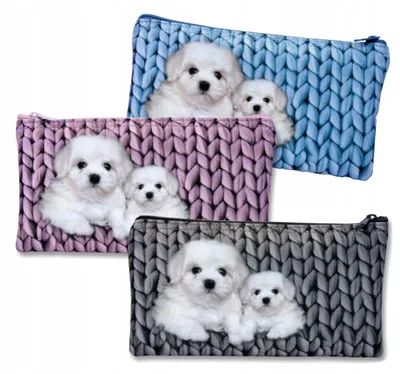 Produktbild von Warta Federtasche Beutel mit Hunde-Motiv Wollzopf
