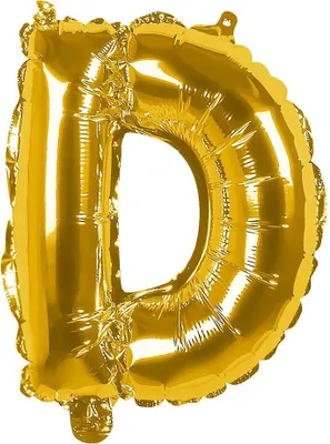 Produktbild von Folienballon D gold 36 cm