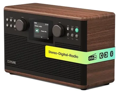 Zdjęcie produktu dla Pure Classic H6, Internet, Cyfrowy, DAB+, FM, 87,5 - 108 MHz, 174 - 240 MHz, 30 W
