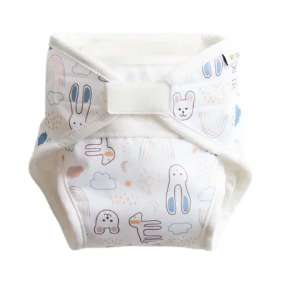 Image de Couches lavables All-In-One - White Teddy taille M