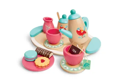 Obrázok produktu pre Hape E3207, Hračka súprava riadu, tea time, 2 rok / roky, Viacfarebný, Drevo