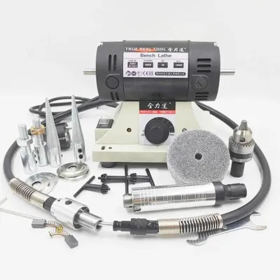 Image de Machine de polissage de surfaces - Machine de polissage - 800 W - 220 V - 10 000 tr/min - Disque de polissage de 75 mm