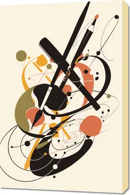 Produktbild von Bild 60x90cm Abstrakter Rhapsodie
