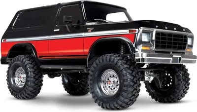 Produktbild von TRAXXAS TRX-4 Ford Bronco schwarz/rot 4x4 RTR o. Akku/Lader TRX82046-4RED