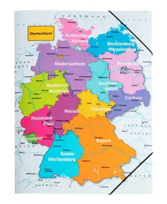 Produktbild von PAGNA Eckspannermappe "Deutschland" DIN A3 aus Karton