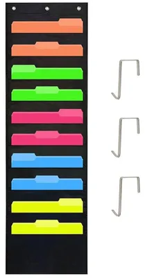 Immagine prodotto di Solidchoice - Organizer da appendere con 10 ampi scomparti per documenti
