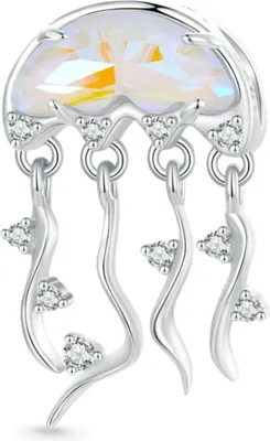 Produktbild von Gnoce Charm Qualle HSC038 Silber