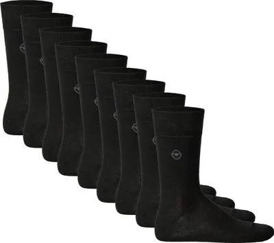 Produktbild von TOM TAILOR 9er Pack Herren Socken - Basic, einfarbig Schwarz 43-46