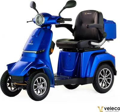 Produktbild von Veleco GRAVIS - Elektromobil - 1000W Motor - Voll-LED Beleuchtung - 4-Rad Seniorenmobil -Mobilitätsroller (Blau)