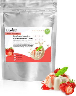 Image de Fraise Panna Cotta Poudre de saveur Mix Flavour faible en calories 300 g