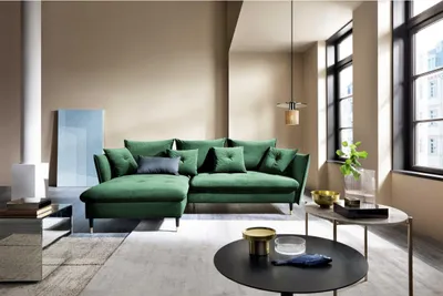 Produktbild von Ecksofa mit Schlaffunktion und Bettkasten, L-Form Schlafcouch
