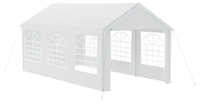 Image de Tente de réception, tonnelle de jardin pliable avec parois latérales et fenêtres, idéale pour le camping et les fêtes