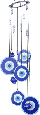 Produktbild von Blick hängende Dekoration Ornament Metall Windspiele für Haus Garten Dekoration (Böse Blicke)