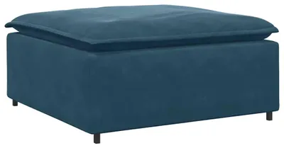 Zdjęcie produktu dla vidaXL Modułowy podnóżek do sofy niebieski 100x100x48 cm