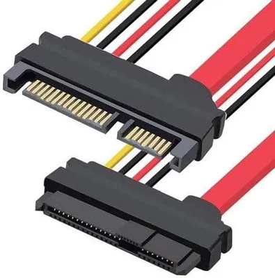 Immagine prodotto di Cavo SATA/SAS - 10 cm - Nero/Rosso