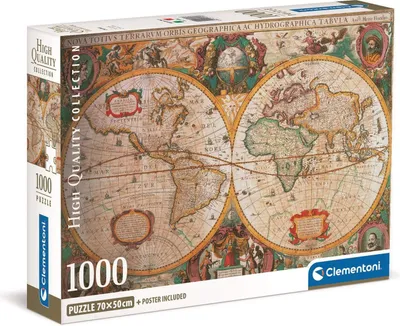 Produktbild von Clementoni Old map, 1000 Stück(e), Landkarten, 10 Jahr(e)