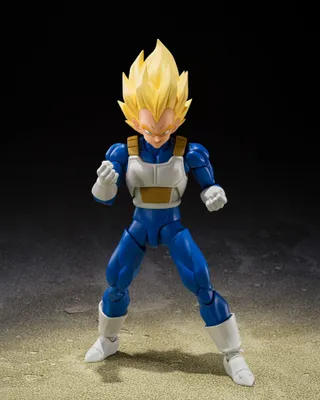 Image de Dragon Ball Z S.H.Figuarts Figurine Super Saiyan Vegeta (Dangerous Pride) 14 cm
