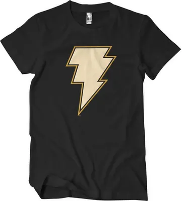 Produktbild von Black Adam - Lightning Logo T-Shirt - Small - Black