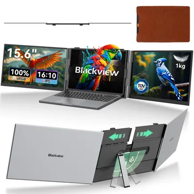 Produktbild von Blackview Tragbarer Monitor 8 15,6" FHD+ IPS, 4,6mm dünn, 1,2kg, Plug & Play USB-C, 100W Reverse Charging, support Laptop/PC/Handy/Mac/Switch/PS5/Xbox