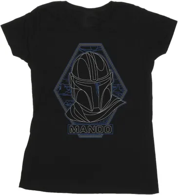 Produktbild von Star Wars - "The Mandalorian" T-Shirt für Damen BI43380 (L) (Marineblau)