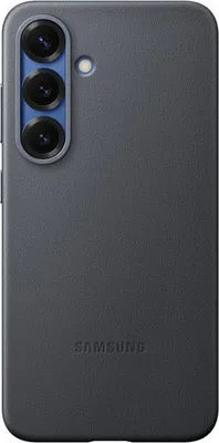 Produktbild von Handyhülle für Samsung Galaxy S25, Original Leder, Stoßfest, Schwarz