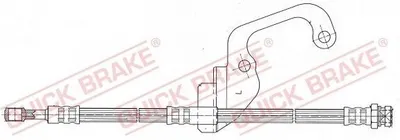 Produktbild von Bremsschlauch QUICK BRAKE 59.922