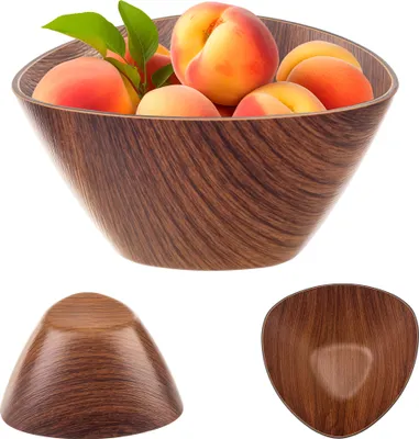 Obrázok produktu pre KADAX šalátová miska, plastová miska 16 cm, na šaláty, ovocie, občerstvenie, trojuholníková miska