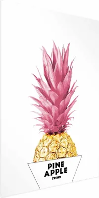 Produktbild von Posterpapier Poster - Golden Pineapple 40x60 cm Blumen b-C-0290-ao-a