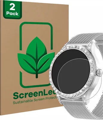 Produktbild von 2x ScreenLeaf Schutzfolie für Powerwill Smartwatch 1.27" nachhaltiger Displayschutz Display Schutz Folie Klar Transparent