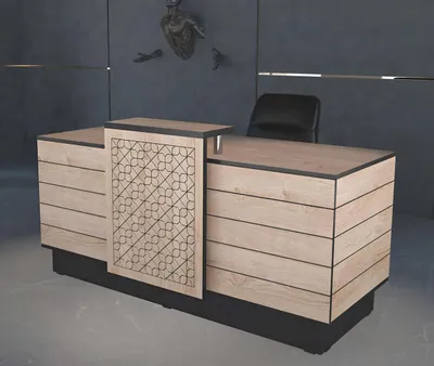 Immagine prodotto di Banco reception Banco reception Ufficio Hotel Legno Tavolo marrone
