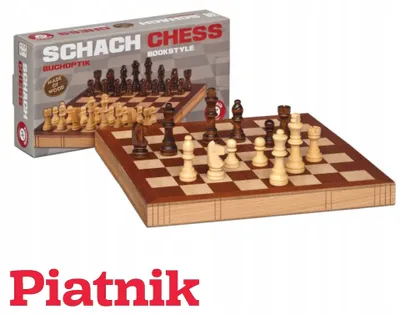 Produktbild von Piatnik Holz Buch-Schach Spiel faltbar Reise