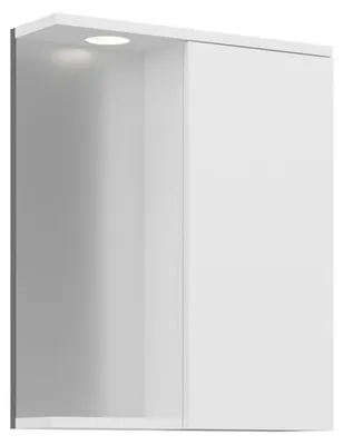 Immagine prodotto di Mobile da bagno con specchio "Purus 55" - 56 x 18 x 68 cm - Bianco