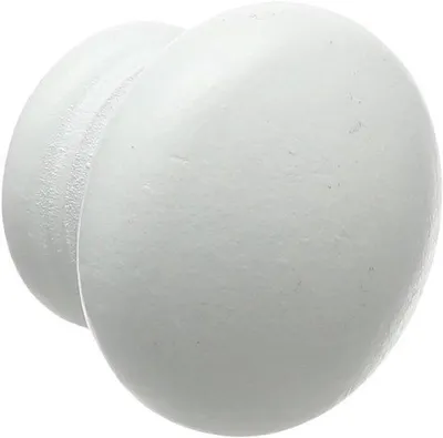 Zdjęcie produktu dla Drewniana gałka do drzwi – biała – 38 mm – 1 1/2"