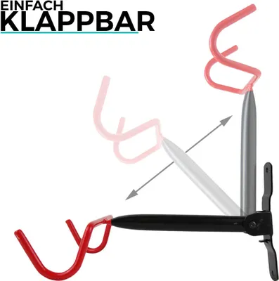 Produktbild von Fahrrad Wandhalterung , Variante:rot