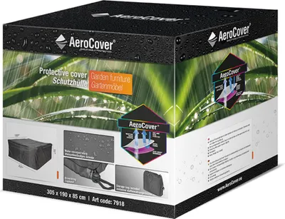 Produktbild von AeroCover Schutzhülle Gartenmöbel Sitzgruppen 305x190x85cm, Patio furniture set cover, Grau, Polyester, 1 Stück(e), 3,05 m, 190 cm