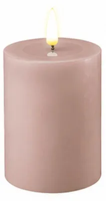 Produktbild von Deluxe Homeart Stumpenkerze LED Stearin Rose (7,5x10cm)