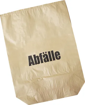 Produktbild von DEISS 07002 - Papiersäcke braun - 120 Liter - Maße (LxBxT): 95 x 70 x 20 cm - 25 Stk. / Papier-Müllbeutel / EMIL DEISS
