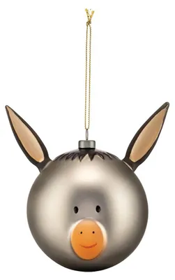 Produktbild von Alessi Palle Presepe - Christbaumkugel - Esel, Glas