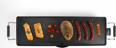 Produktbild von Elektro Teppan Yaki Grillplatte LIVOO DOM182, 70 cm Grillfläche, 1800W, Antihaftbeschichtung, Schwarz