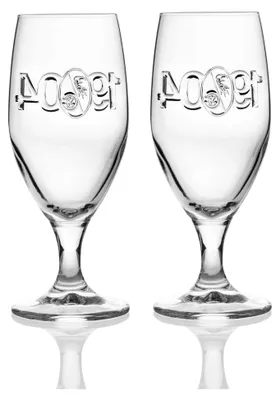 Produktbild von Relief-Pilsglas 1904 im 2er-Set