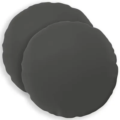 Obrázok produktu pre vidaXL Vankúšový poťah, 2 ks, HEERLEN, antracitová farba, priemer 50 cm, polyester