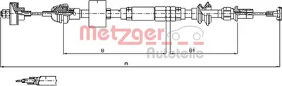 Image de Câble ded'embrayage METZGER pour VW POLO III