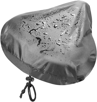 Productafbeelding van Fietstoebehoren Zadelhoes - Zadelbeschermer Fiets - Fietsen Beschermen - Waterdicht Oxford Materiaal - 24 x 27 cm - Grijs