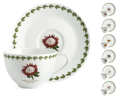 Obrázok produktu pre H&H sada 6 porcelánových šálok s podšálkou cc370