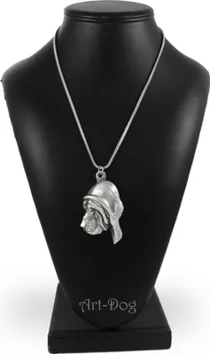 Image de Bloodhound - collier avec chien, pendentif chien sur chaîne en argent, bijoux uniques de la marque Art-Dog