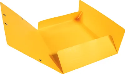 Produktbild von Exacompta 50x Sammelmappe + Gummizug, 3 Klappen Karton, 425g/qm A4, Gelb, 55759E