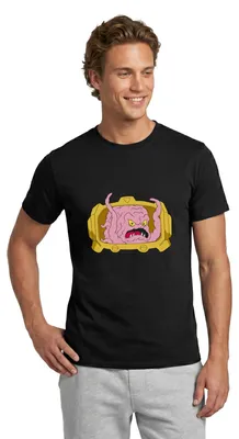 Produktbild von Spreadshirt Teenage Mutant Ninja Turtles Krang Bösewicht Männer T-Shirt, M, Schwarz